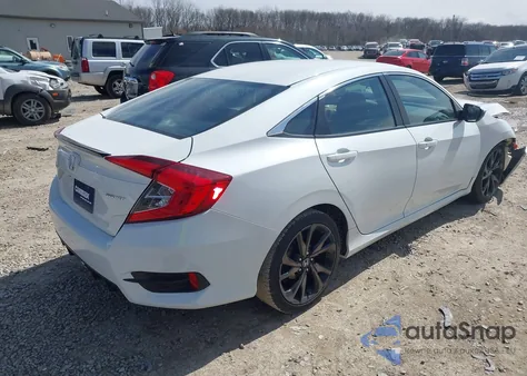 2019 Honda Civic Sport z USA, uszkodzony, nr VIN 2HGFC2F88KH506282